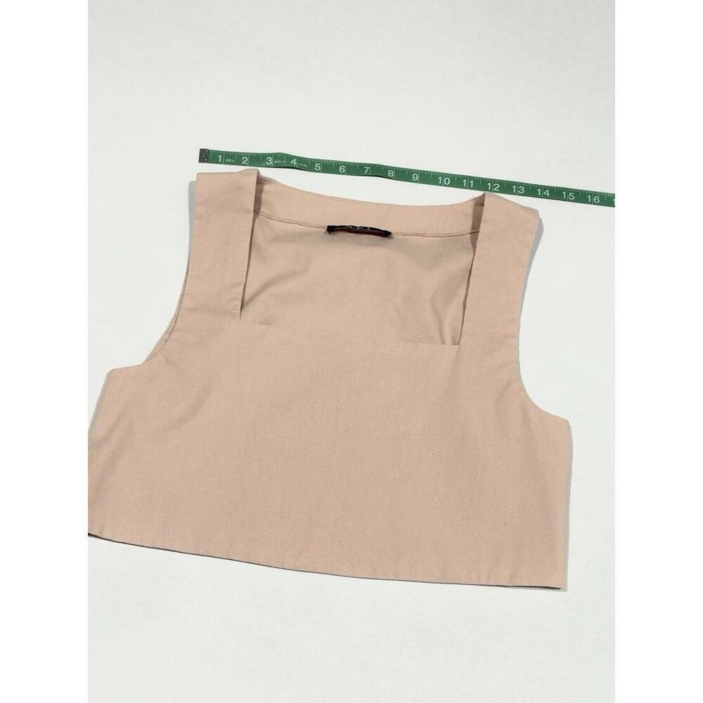o.p.t Tank Crop Top Sleeveless Pink Square Neckline Size Medium - Picture 5 of 9